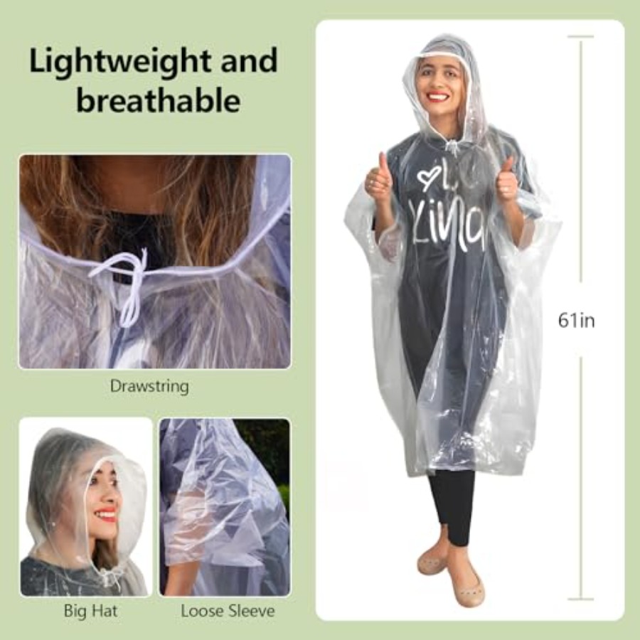 Emergency Disposable Rain Ponc - Emergency Poncho Rain recension och pris