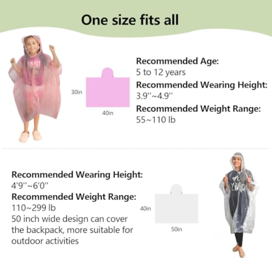 Emergency Disposable Rain Ponc - Emergency Poncho Rain recension och pris