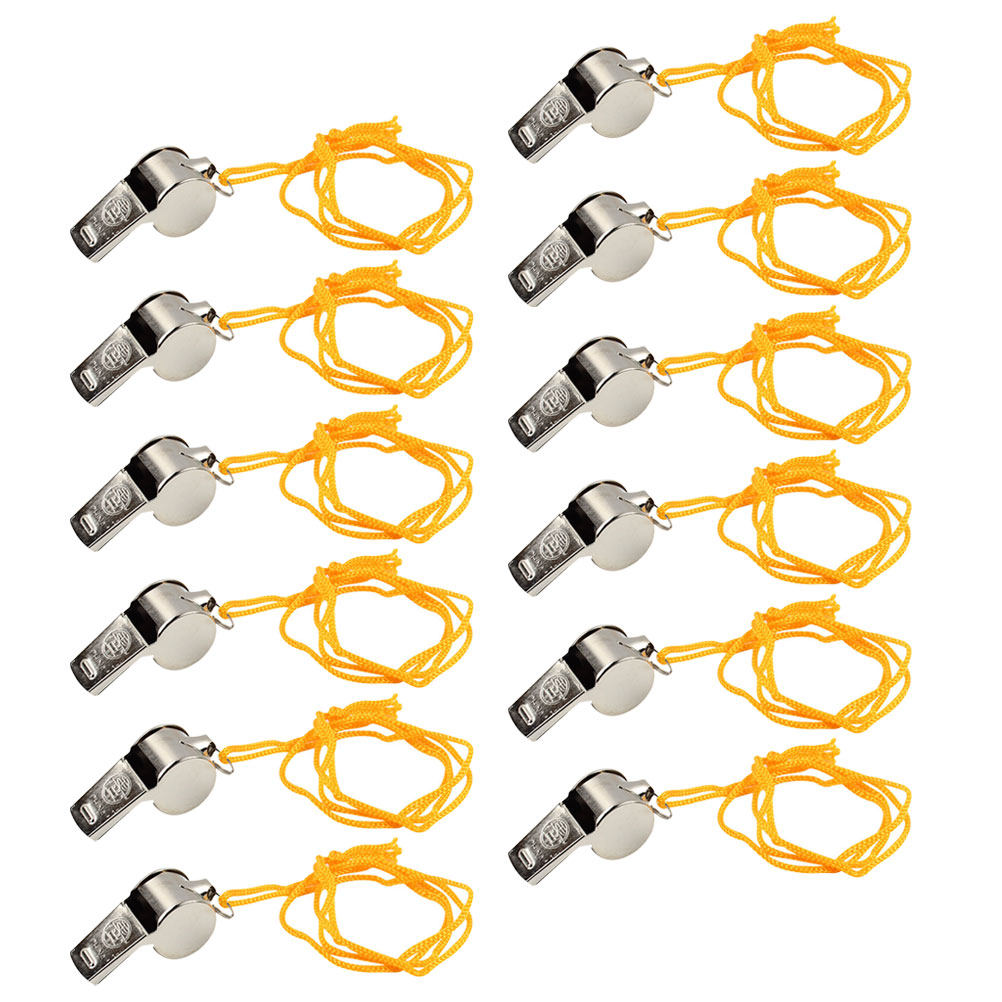 12Pcs Premium Metal Whistle Lo - Emergency Whistle Loud recension och pris