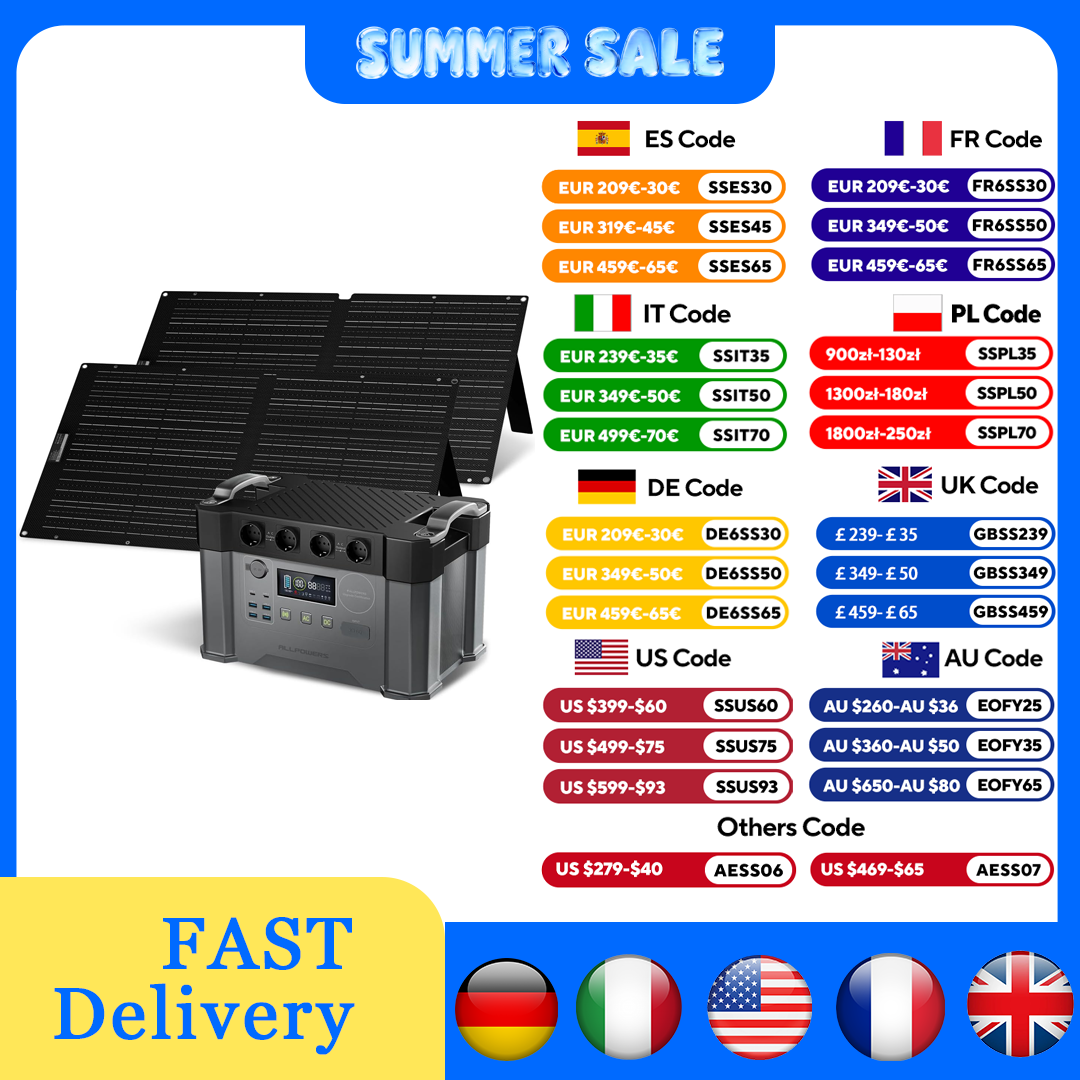 ALLPOWERS S2000 Pro Outdoor Ge - Solar Emergency Charger recension och pris