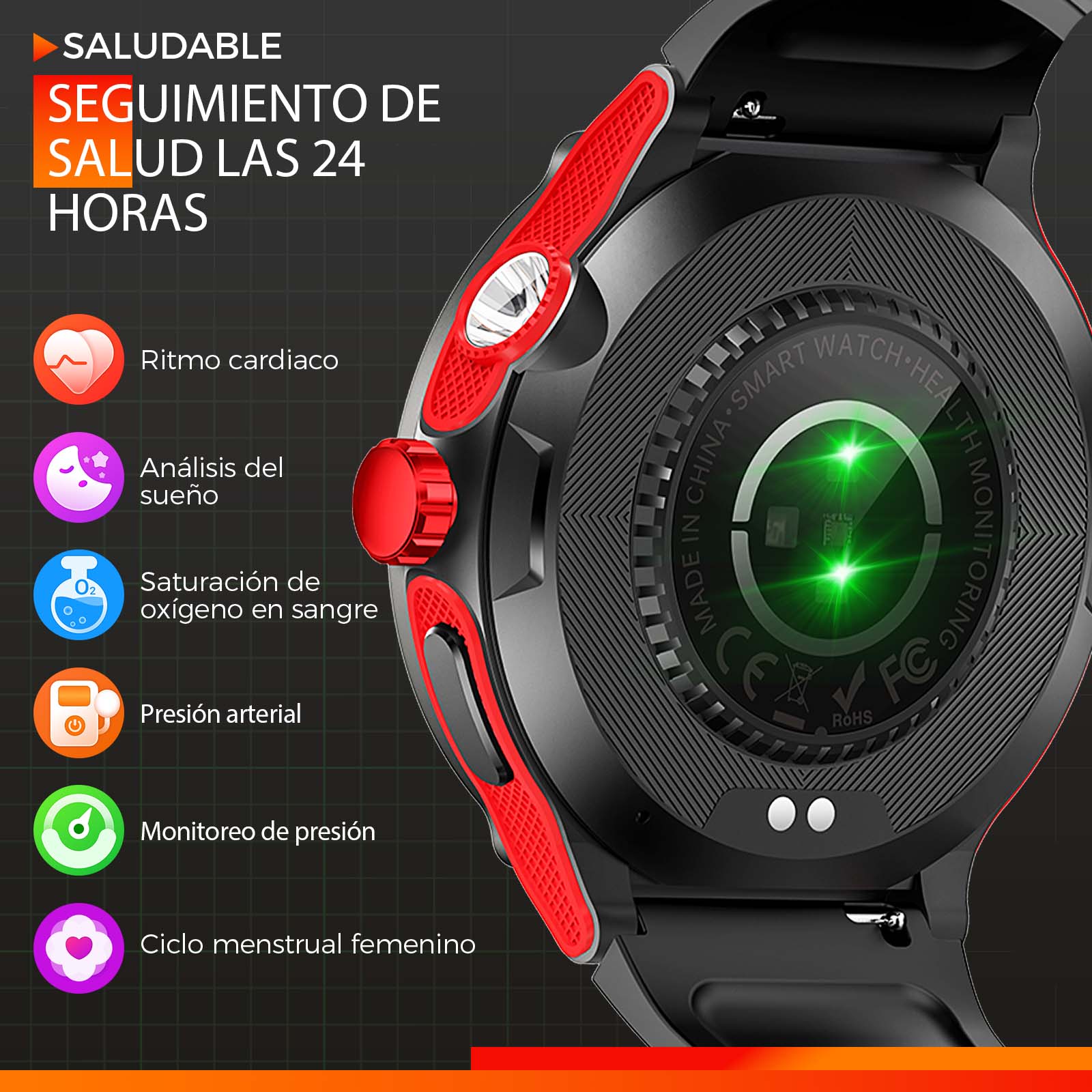 EIGIIS Smart Watch 3ATM Waterp - Compass Lensatic recension och pris