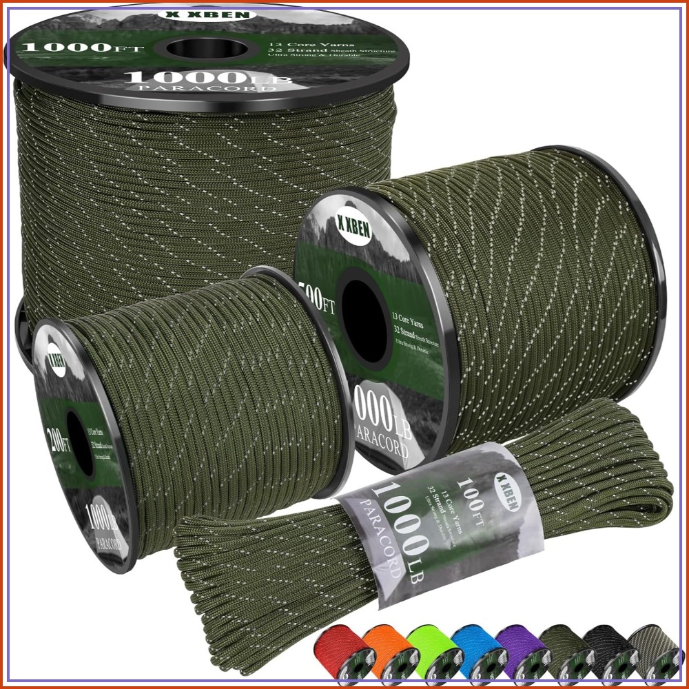 Reflective Paracord 1000lb, 50 - Para Cord 1000Ft recension och pris