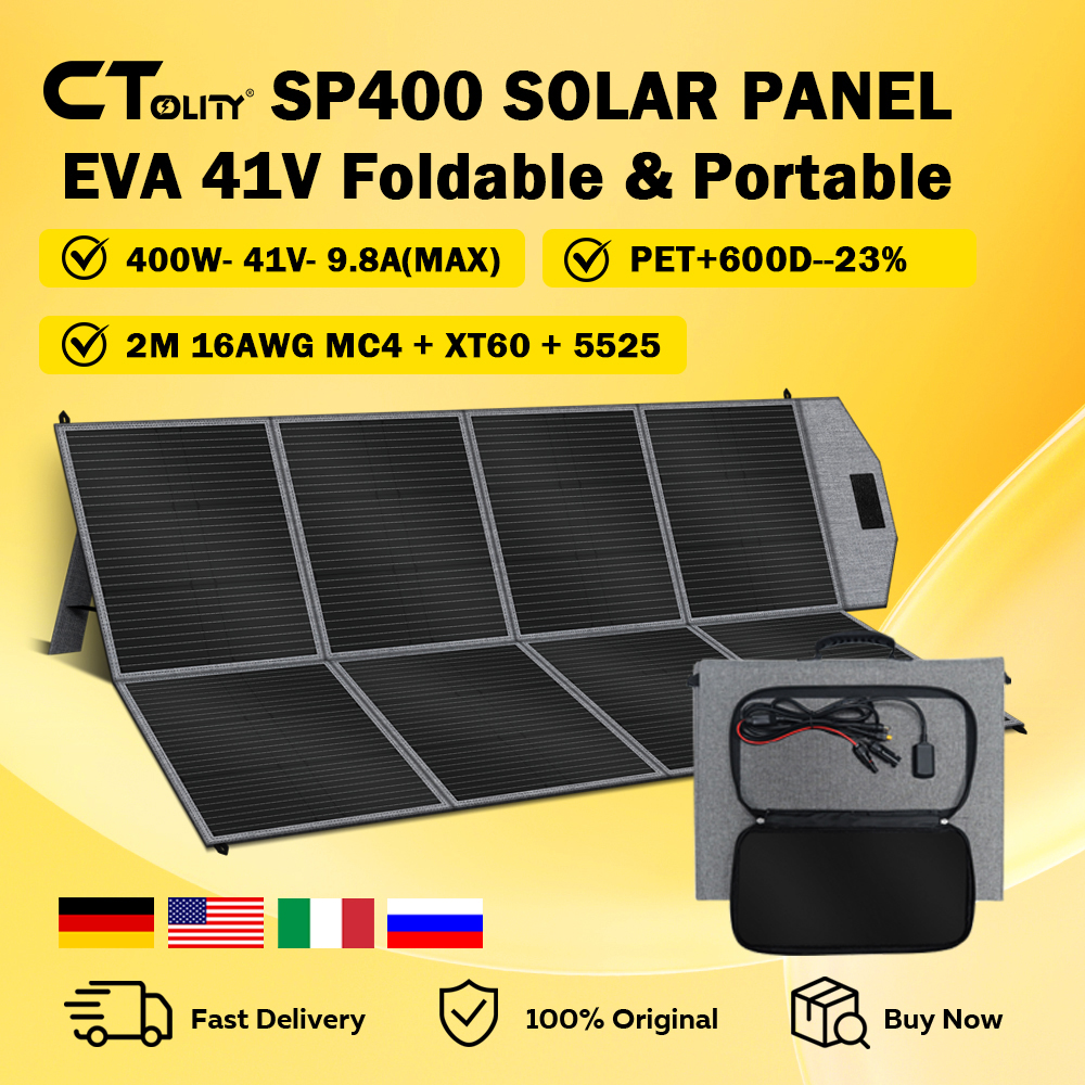 CTOLITY SP400 Portable Solar P - Solar Emergency Charger recension och pris