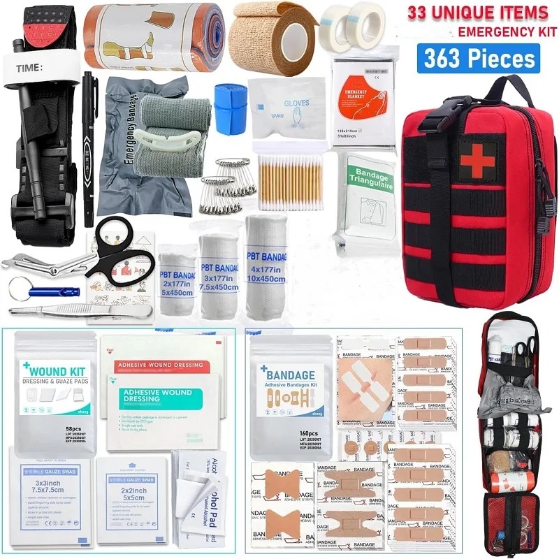 363pcs First Aid Kit Bag All P - Bivy Bag Emergency recension och pris