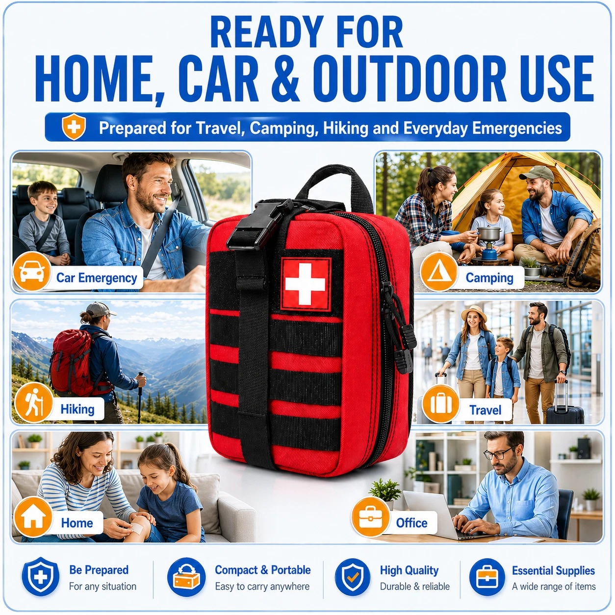 363pcs First Aid Kit Bag All P - Bivy Bag Emergency recension och pris