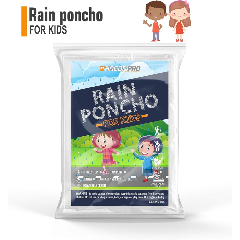 Hagon PRO Disposable Rain Ponc - Emergency Poncho Rain recension och pris