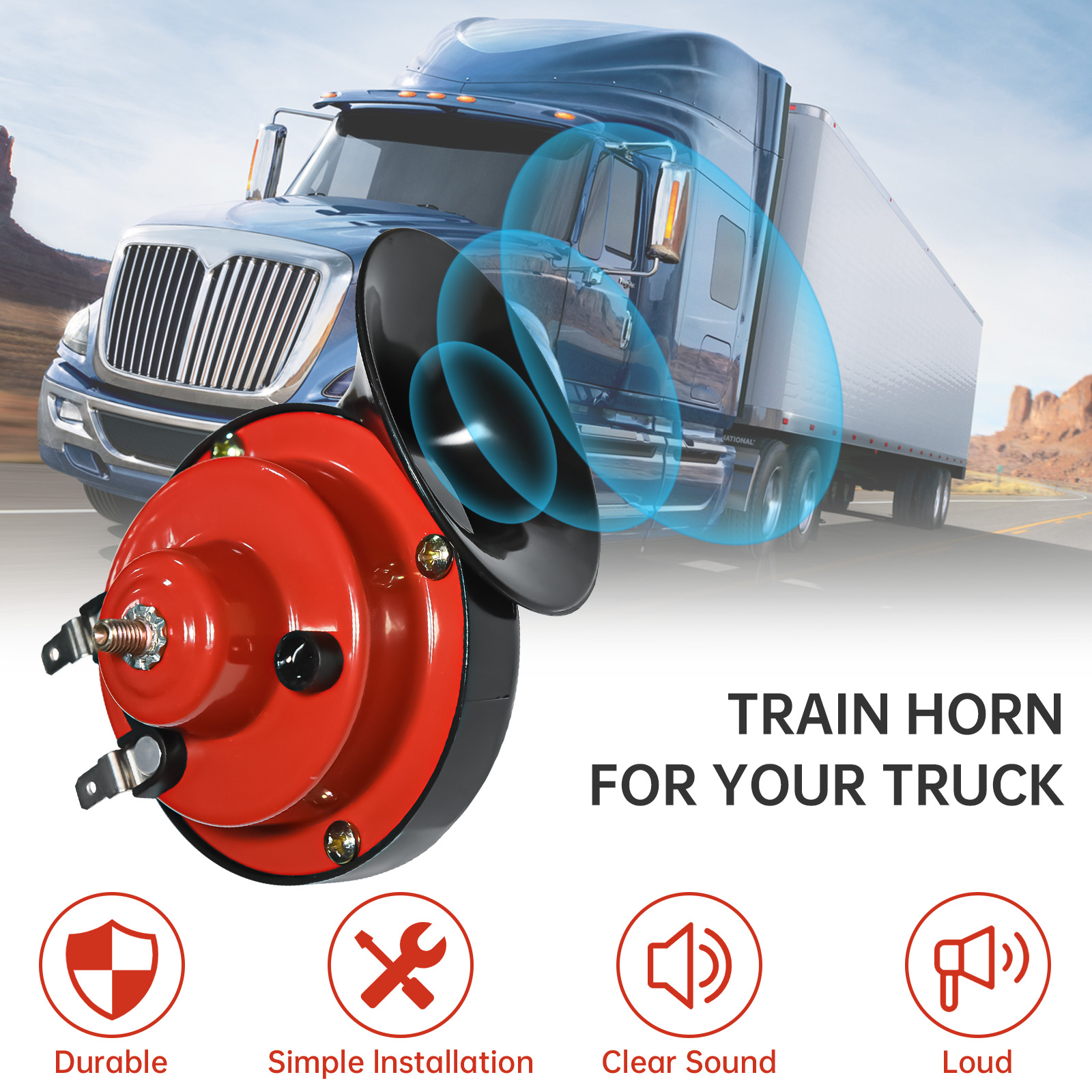 12V Super Loud Train Horns 300 - Emergency Whistle Loud recension och pris