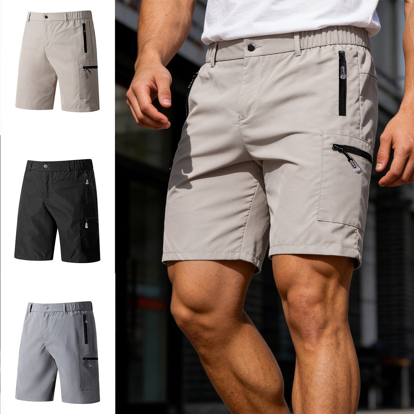 Men's Short Cargo Shorts Multi - Fishing Kit Compact recension och pris