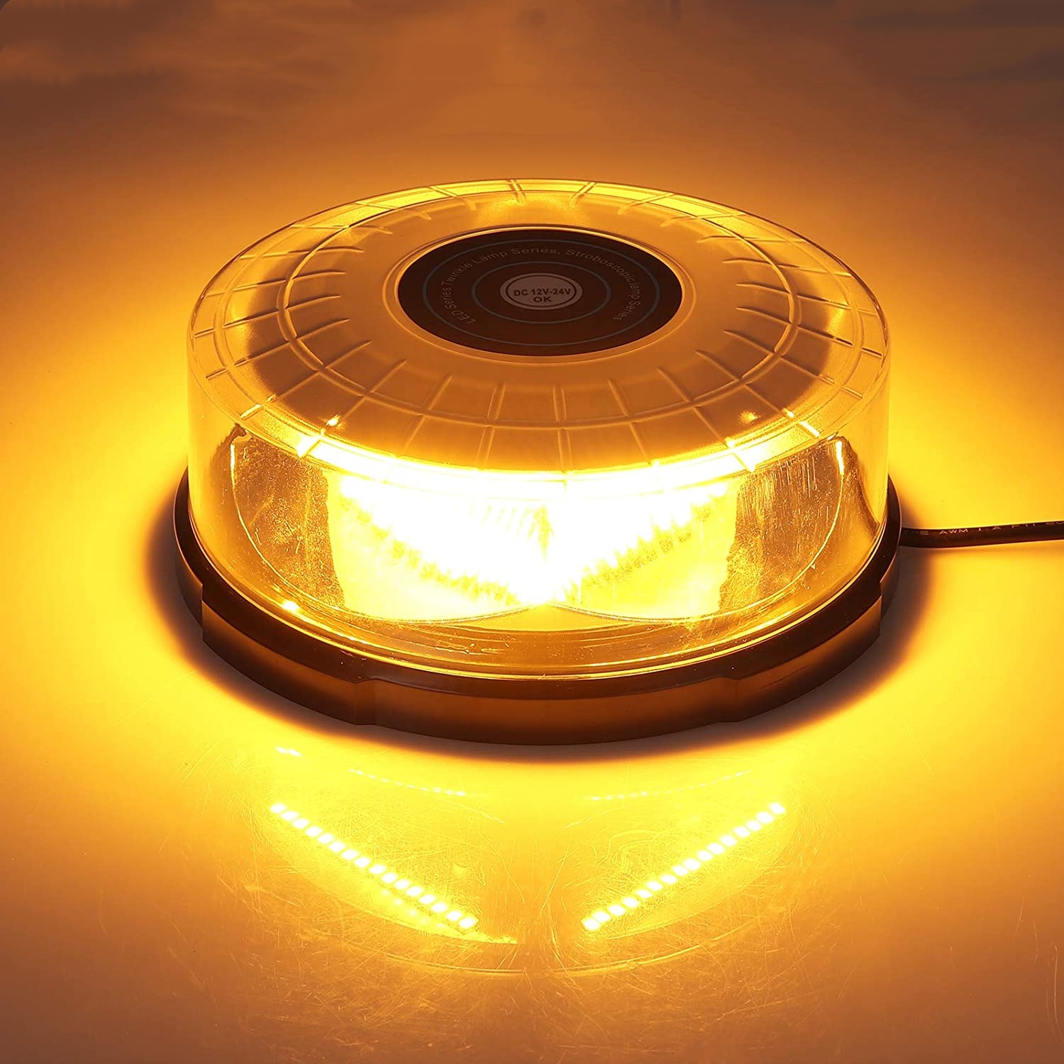 Yellow 24 LED Car Roof Ceiling - Sos Light Strobe recension och pris