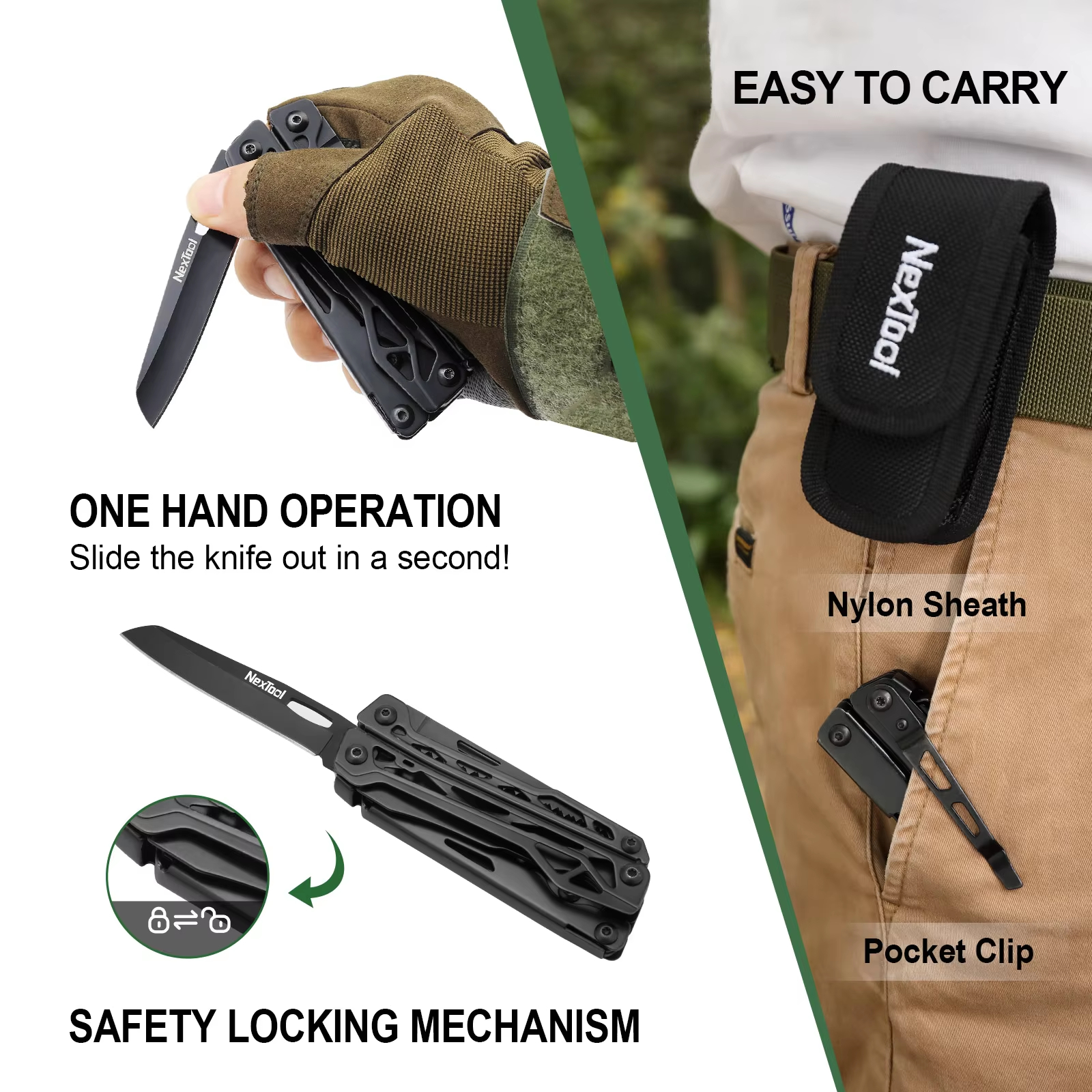 Nextool Black Knight 11 in 1 F - Multi Tool Plier recension och pris