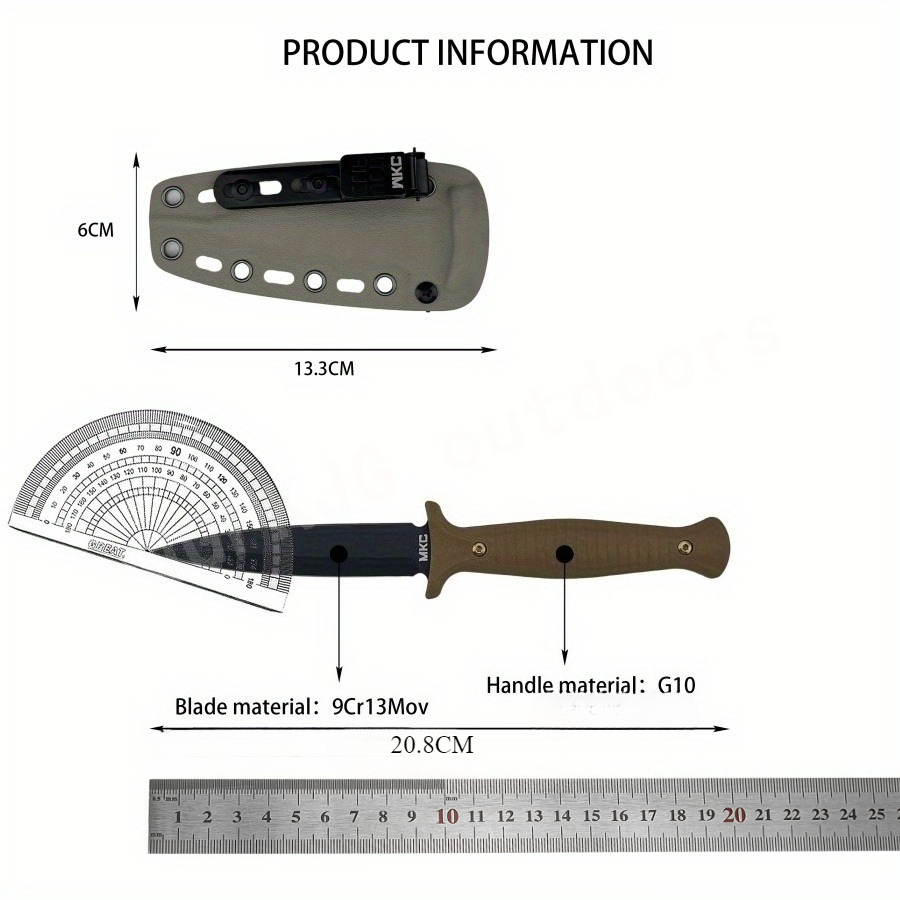 High Hardness MKC V24 Fixed Bl - Bushcraft Knife Fixed recension och pris
