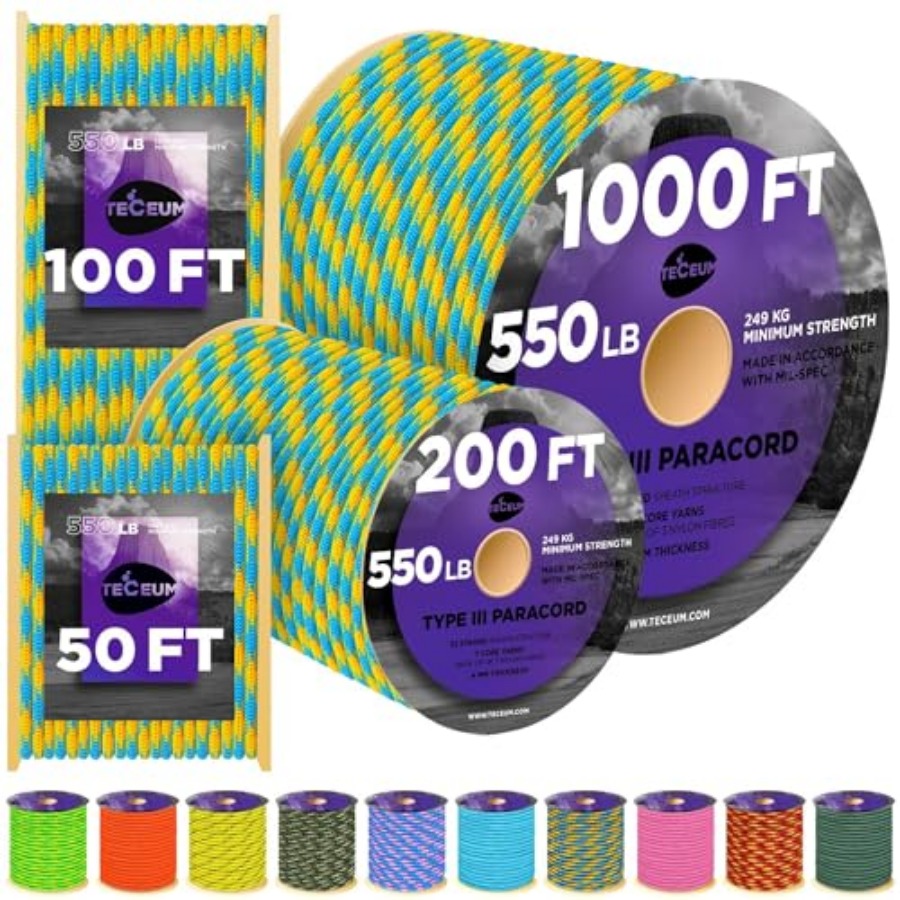 Reflective Paracord Rope 1000  - Para Cord 1000Ft recension och pris