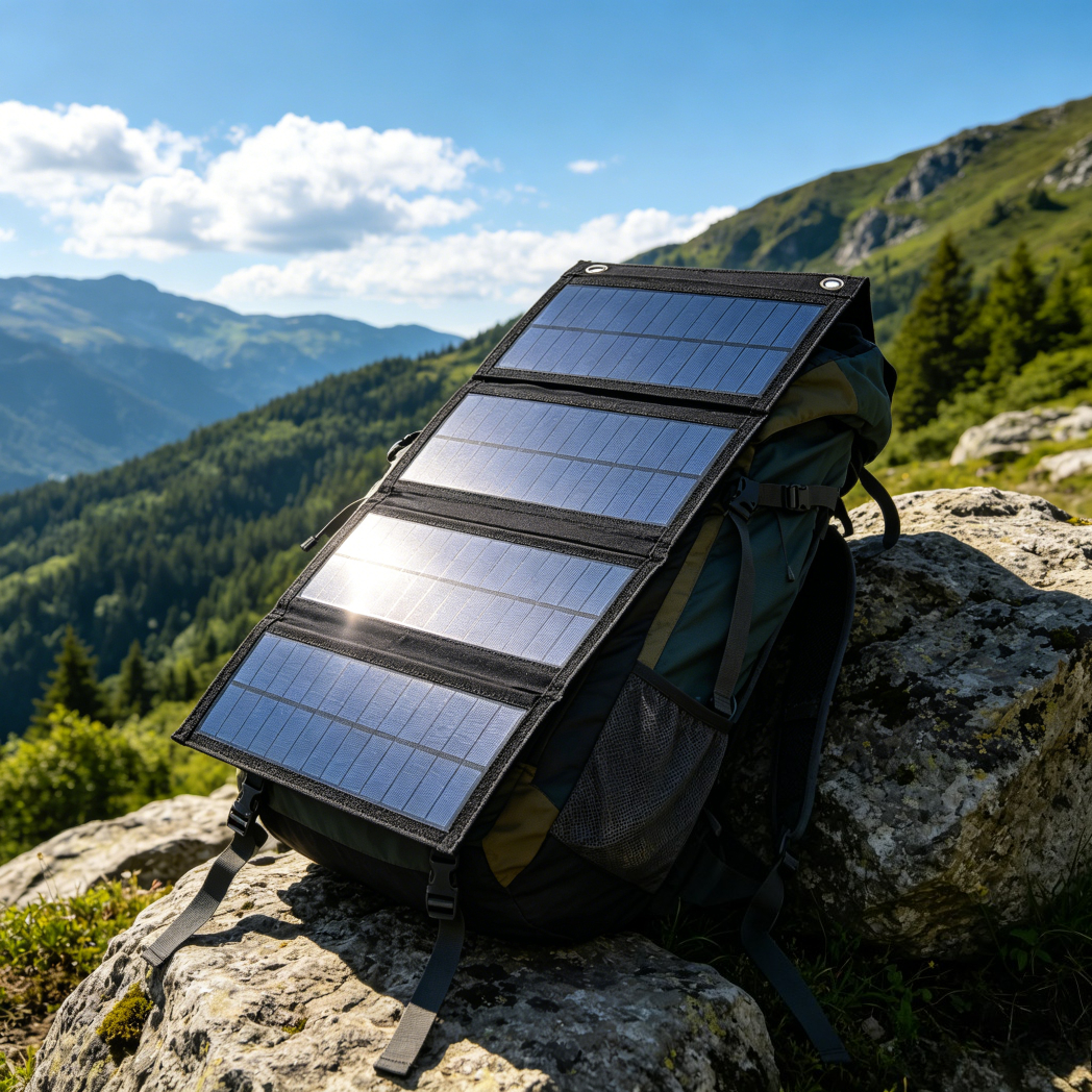 Backpack Carry Portable Foldab - Solar Emergency Charger recension och pris