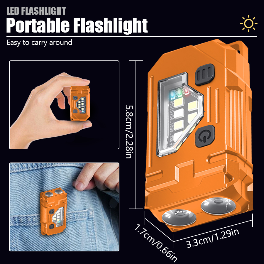Mini Keychain EDC Flashlight R - Fishing Kit Compact recension och pris