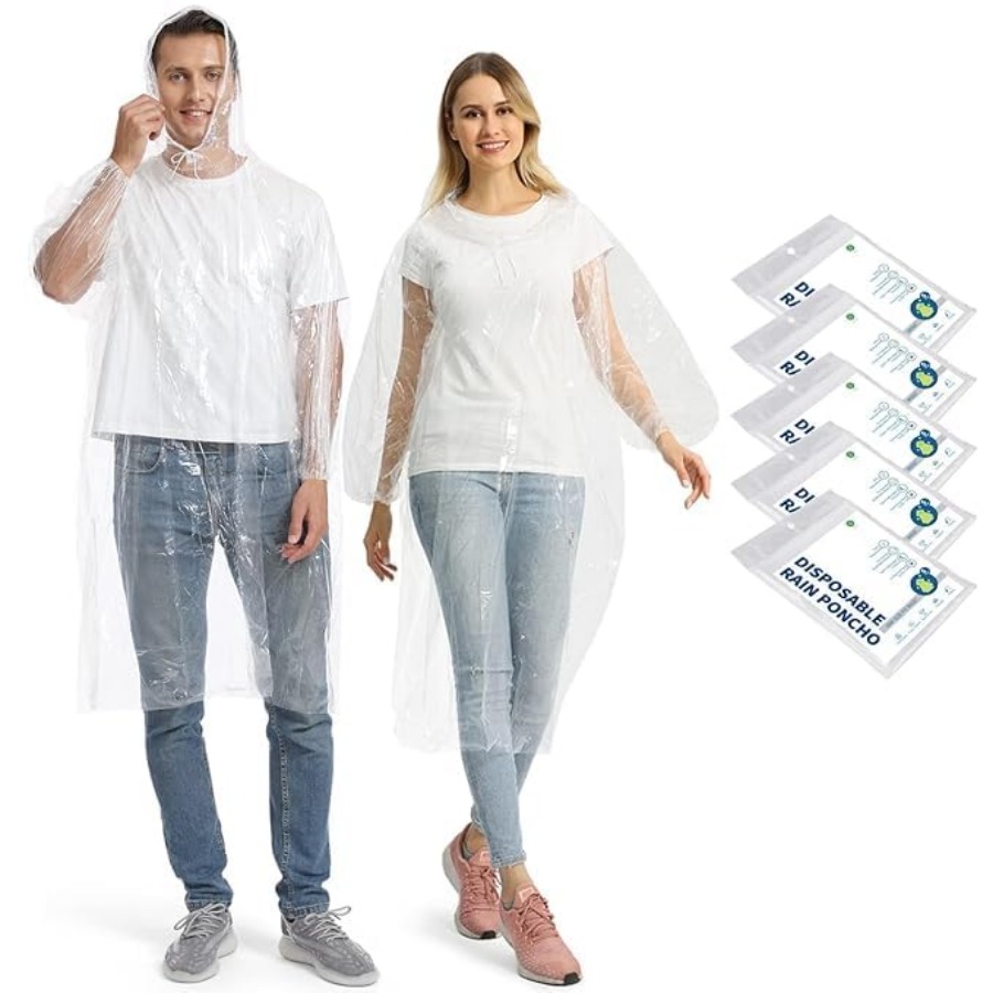 5/10/20 Pack Rain Ponchos, Dis - Emergency Poncho Rain recension och pris