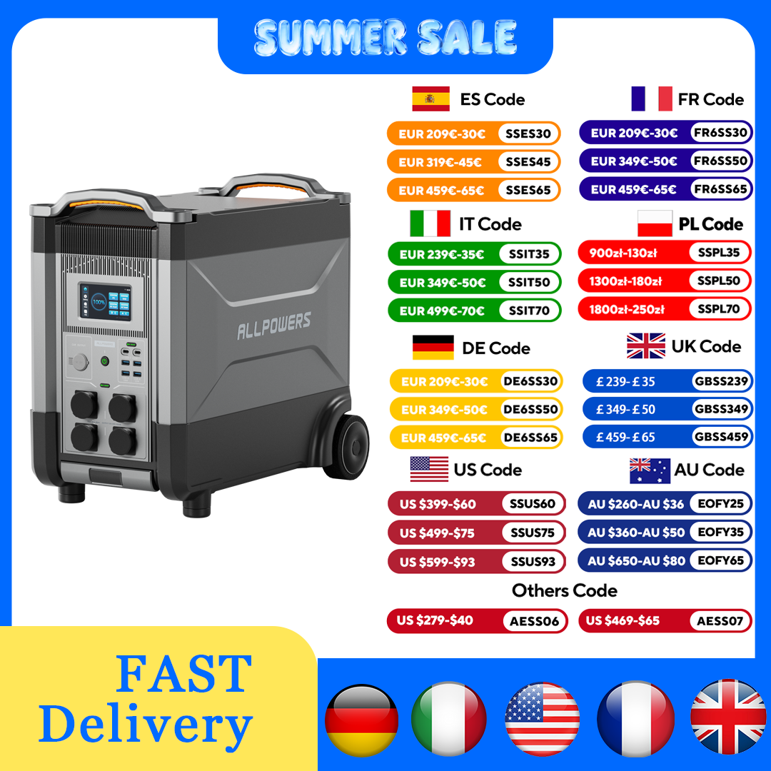 ALLPOWERS R4000 Expandable Por - Solar Emergency Charger recension och pris