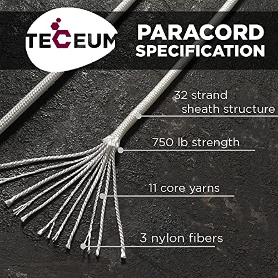 Reflective Paracord Rope 1000  - Para Cord 1000Ft recension och pris