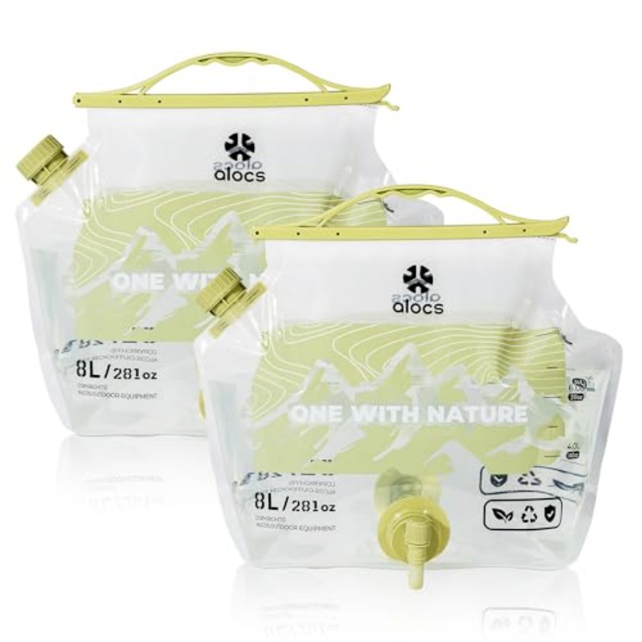 2 Pack 2.1 Gallon Collapsible  - Water Bag Collapsible recension och pris