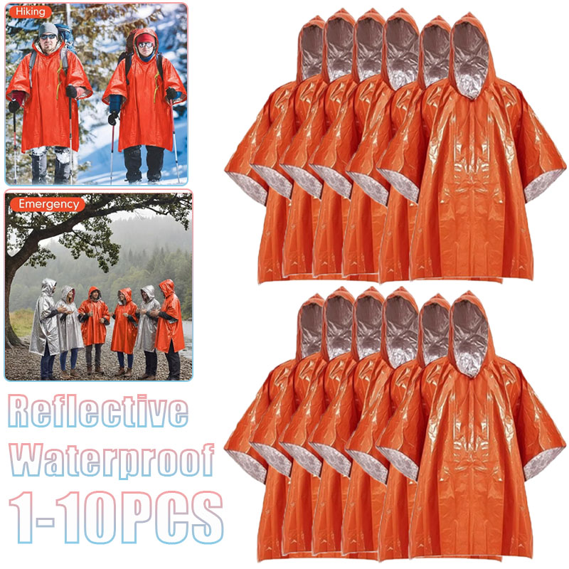 1-10PCS Compact Thermal Emerge - Survival Blanket Reflective recension och pris