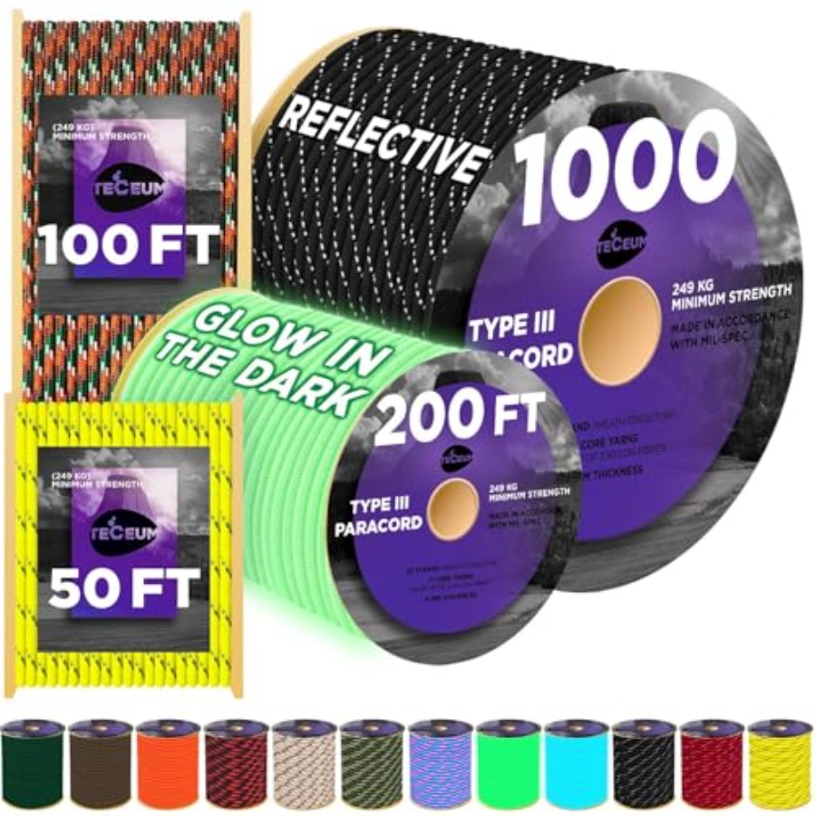 Reflective Paracord Rope 1000  - Para Cord 1000Ft recension och pris