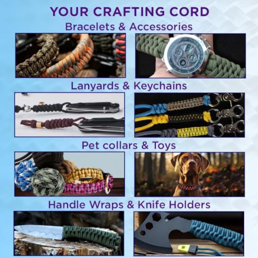 Reflective Paracord Rope 1000  - Para Cord 1000Ft recension och pris