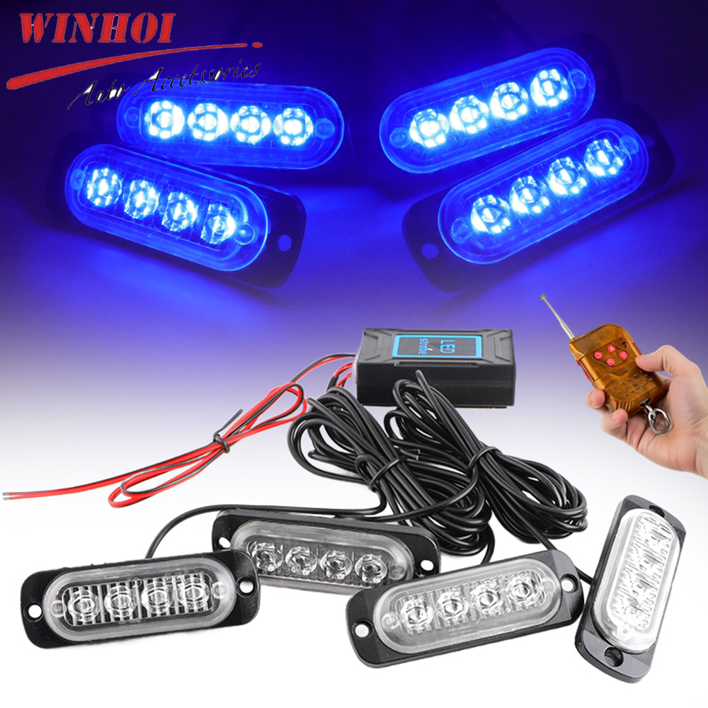 Wireless Grille Police Lights  - Sos Light Strobe recension och pris