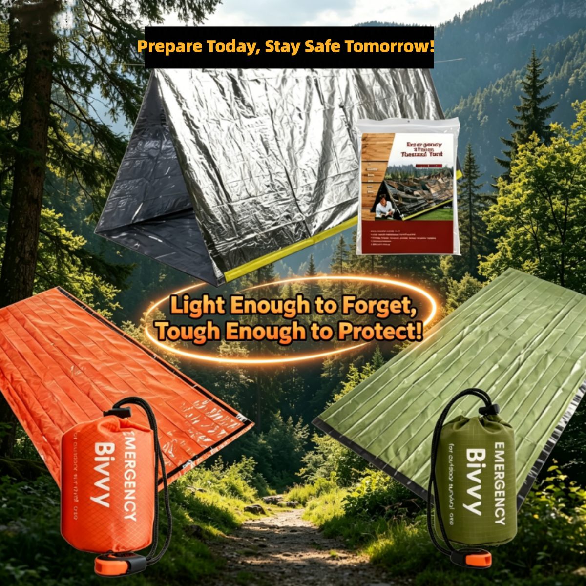 Compact Emergency Thermal Tent - Emergency Mylar Tent recension och pris
