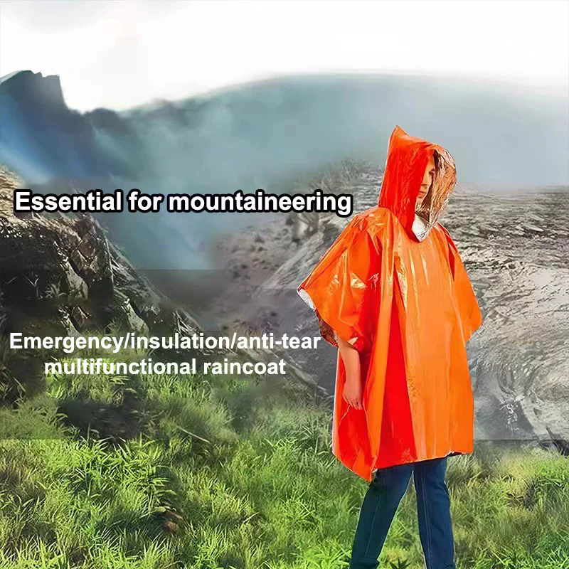 4PCS Emergency Survival Rain H - Survival Blanket Reflective recension och pris