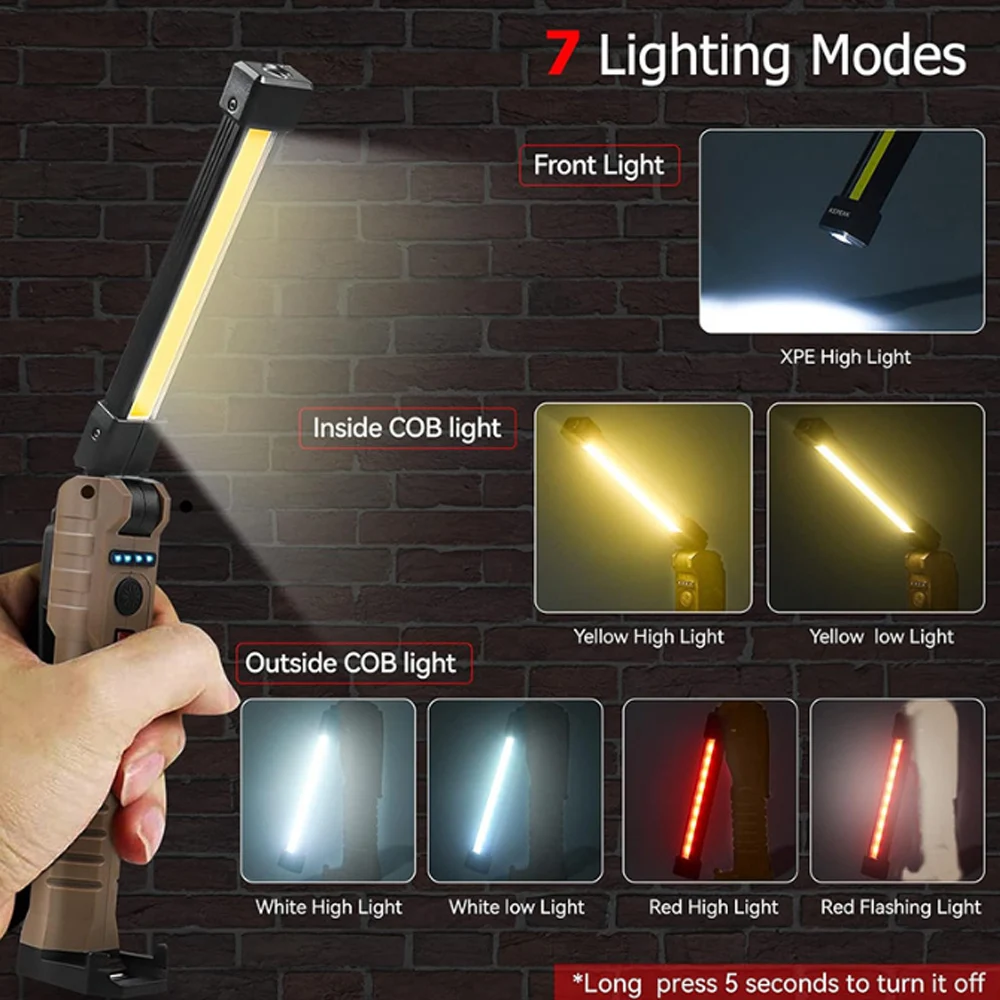 Folding COB Portable LED Work  - Sos Light Strobe recension och pris