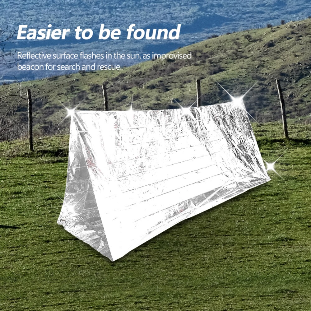 2 Pcs Reflective Emergency She - Survival Blanket Reflective recension och pris
