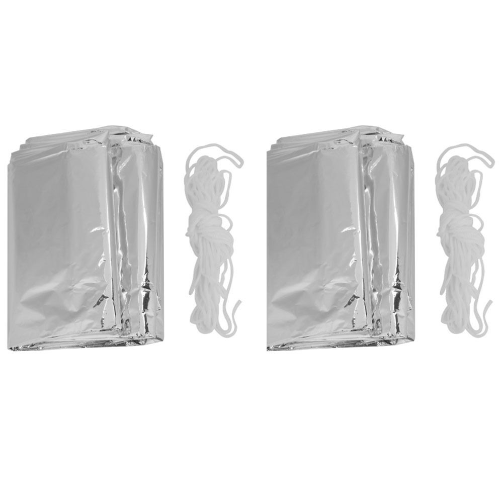 2 Pcs Reflective Emergency She - Survival Blanket Reflective recension och pris
