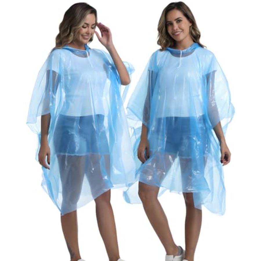 4/6/12 Pack Disposable Rain Po - Emergency Poncho Rain recension och pris