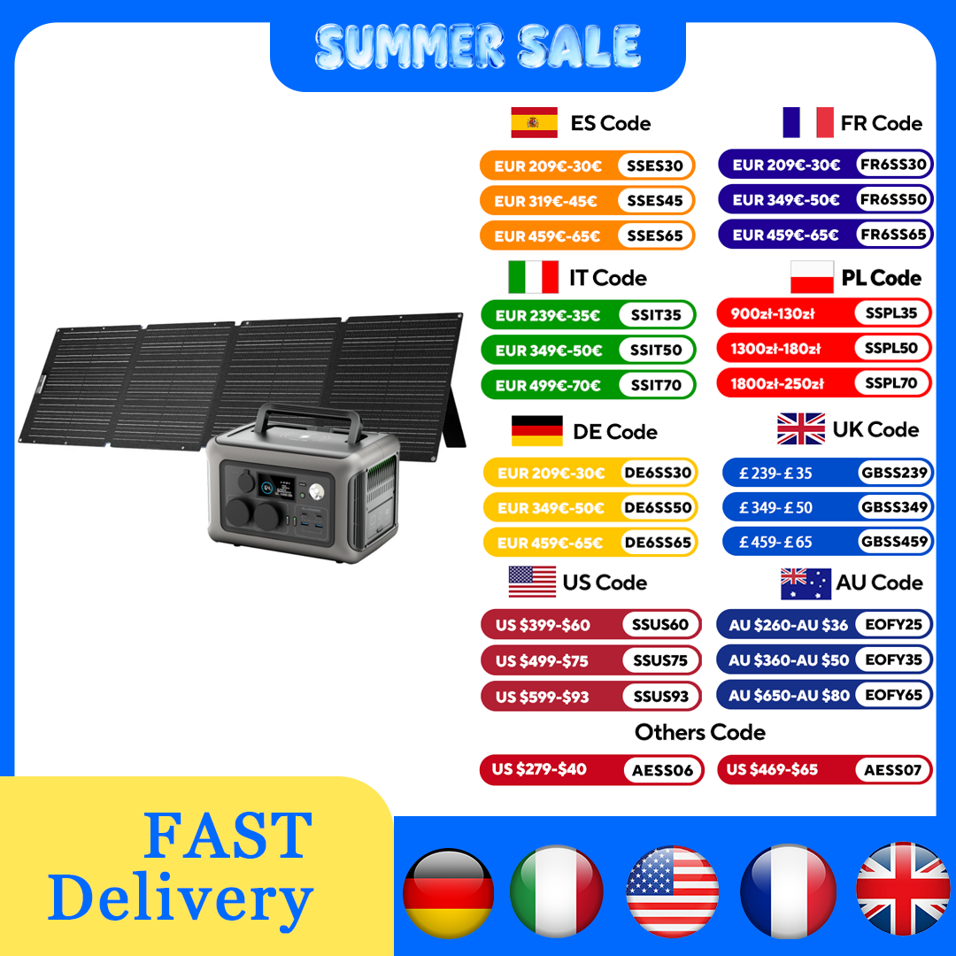 ALLPOWERS R600 299Wh 600W LiFe - Solar Emergency Charger recension och pris