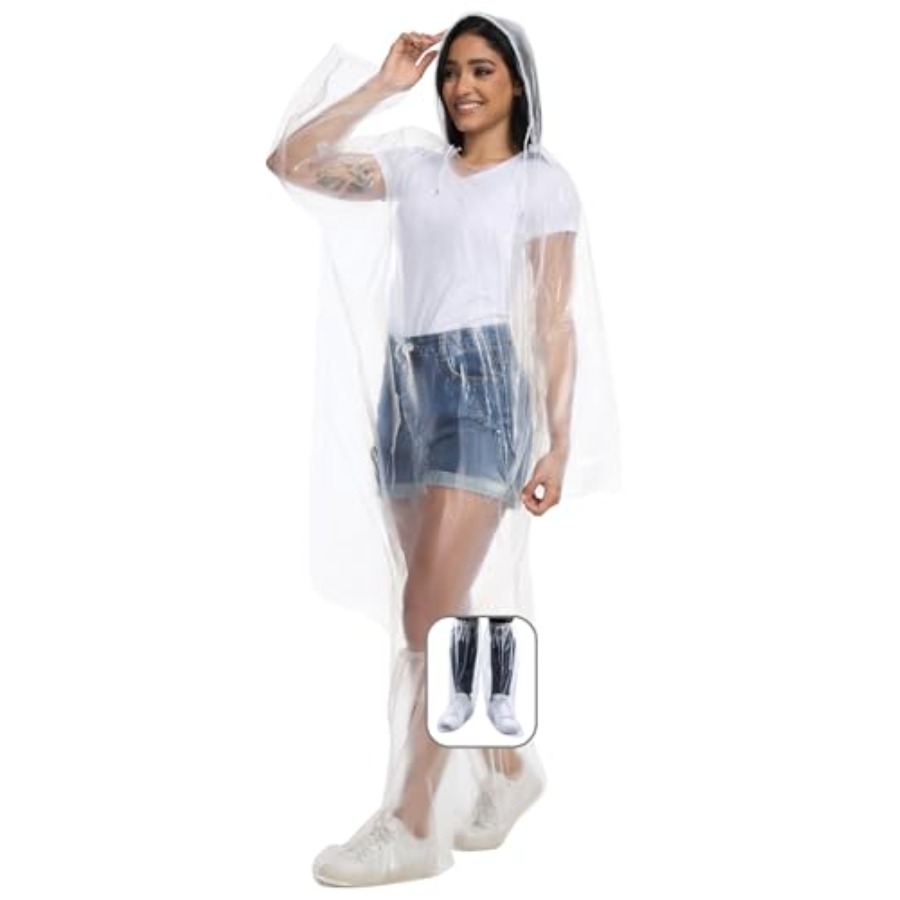 Disposable Rain Ponchos for Ad - Emergency Poncho Rain recension och pris