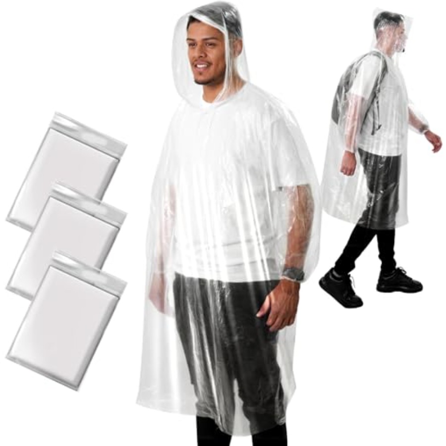ANYOO Disposable Rain Poncho f - Emergency Poncho Rain recension och pris