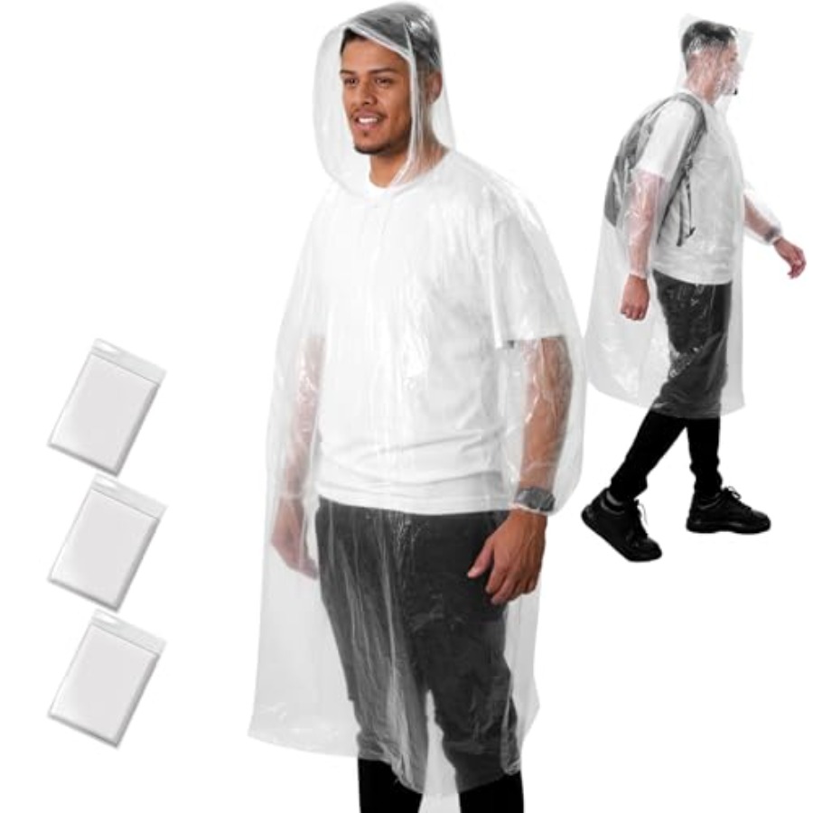 ANYOO Disposable Rain Poncho f - Emergency Poncho Rain recension och pris
