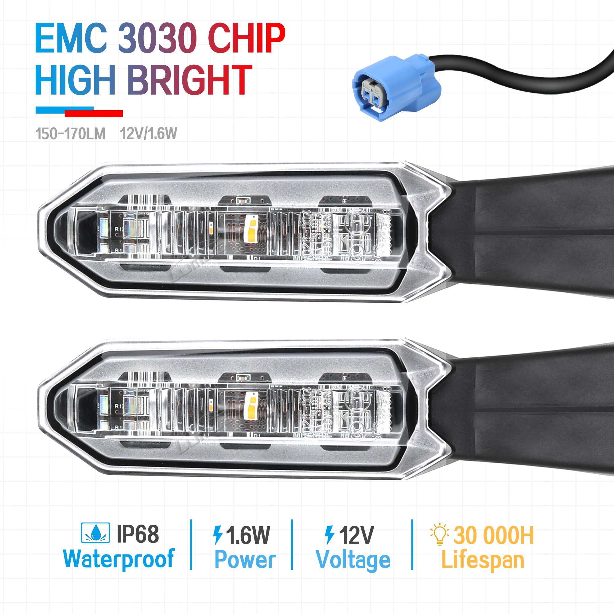NT1100 LED Turn Signal Light F - Sos Light Strobe recension och pris
